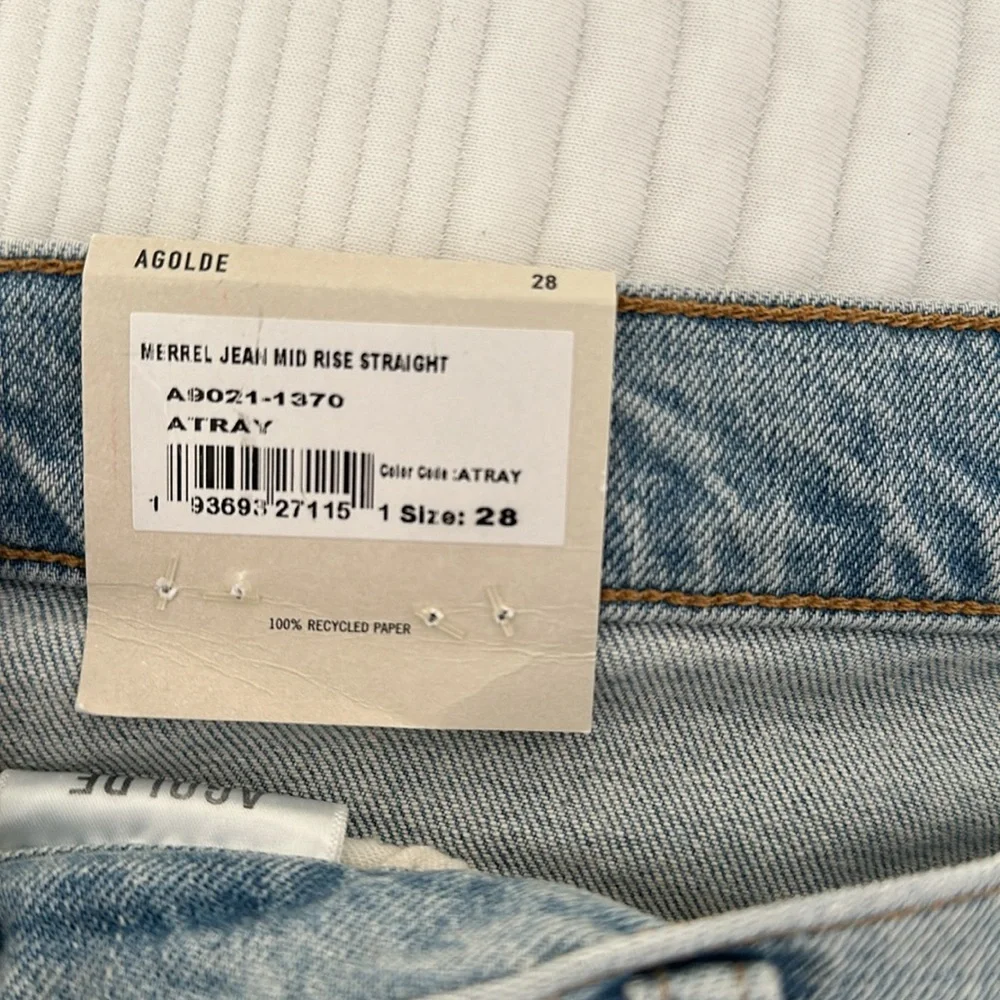 Agolde Merrel Jean Mid Rise Straight - Picture 7 of 8